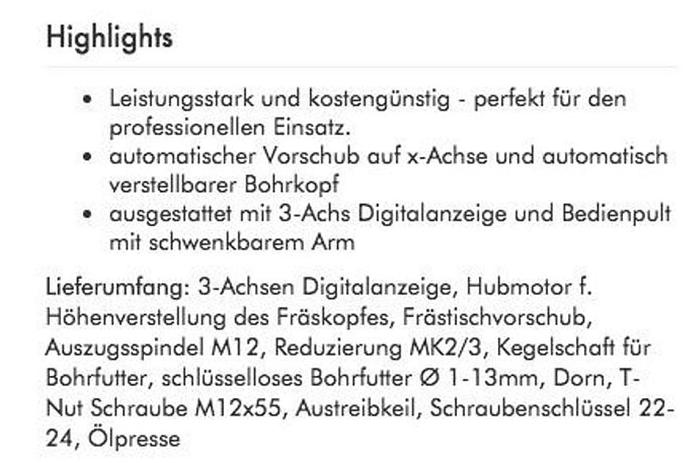 Gebruikt 2020 Holzmann BF50DIG