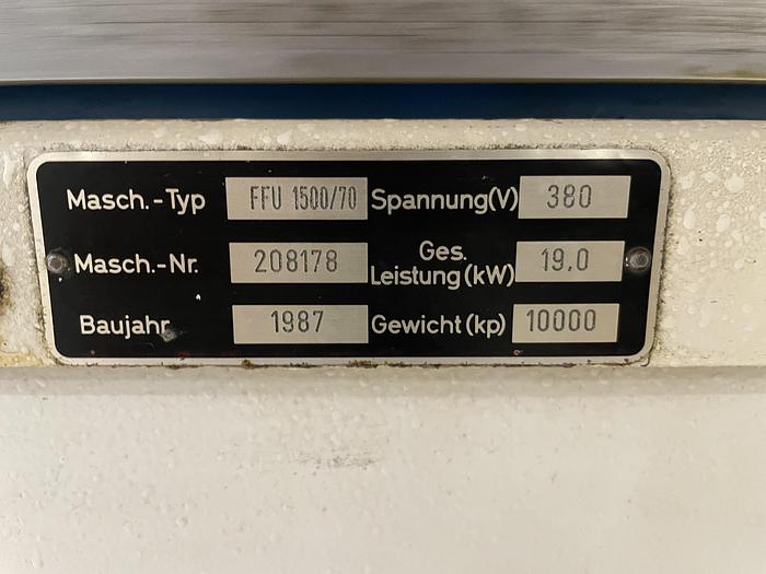 Gebruikt 1987 ABA FFU 1500/70