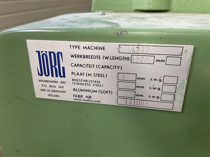 Gebruikt Jorg Wals 1270 x 3 mm