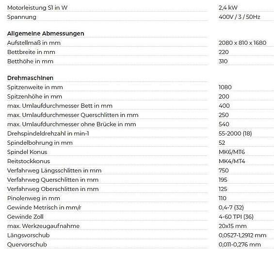 2023 Holzmann ED1080ADIG