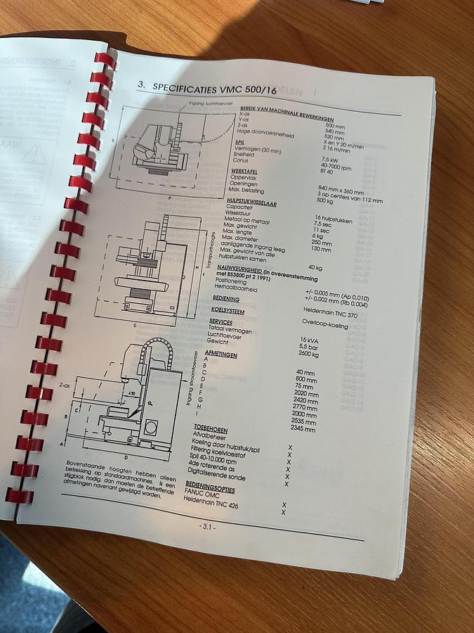 Gebruikt Bridgeport VMC 500/16