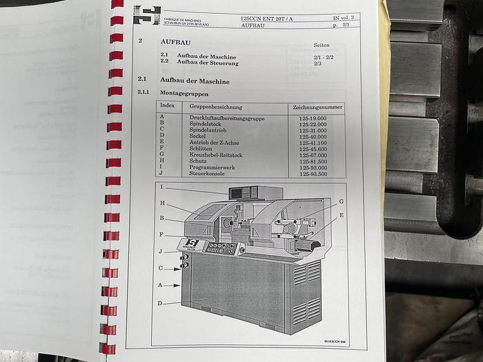 Gebruikt 1994 Schaublin 125-CCN