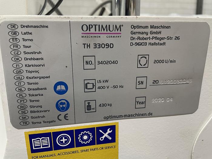 Gebruikt 2020 Optimum TH3309D