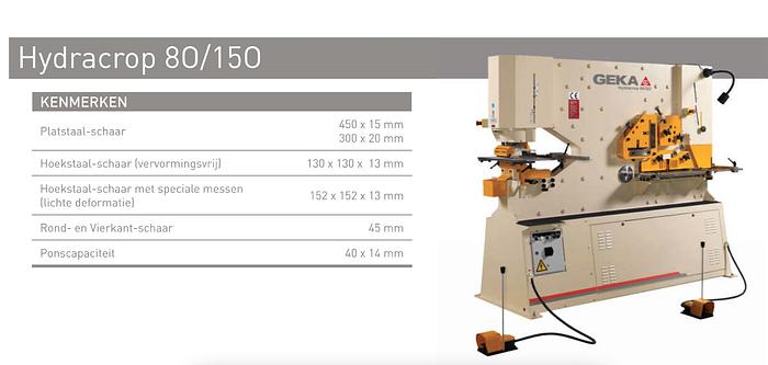 Gebruikt Geka pons/knipmachine Hydracrop 80/150 SD