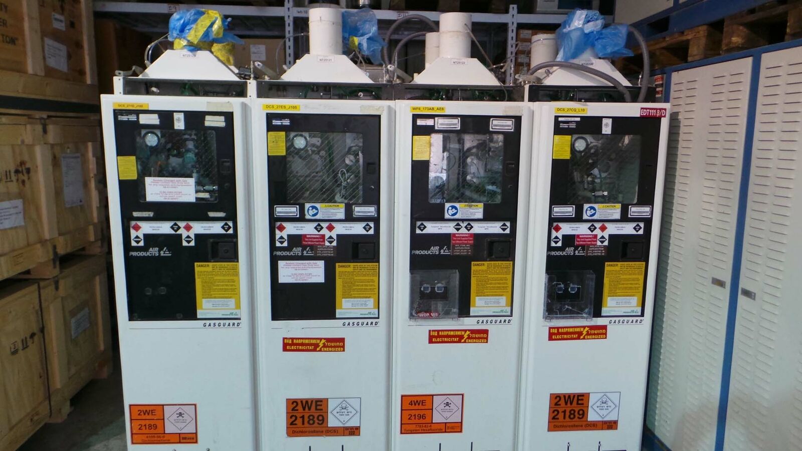 Used Air Products 210173 Cabinet, Gasguard Gas KR / NE