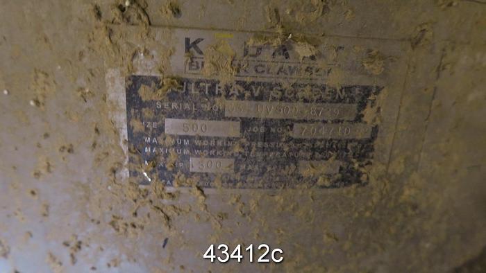 Used Kadant UV-500 Pressure Screen, .055" Holes #43412
