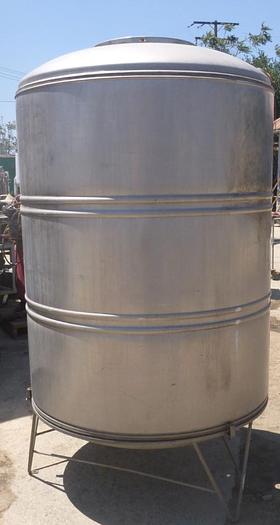 Used Tank, 500 Gallon, S/st, 48" X 60", DT/DB #S743850