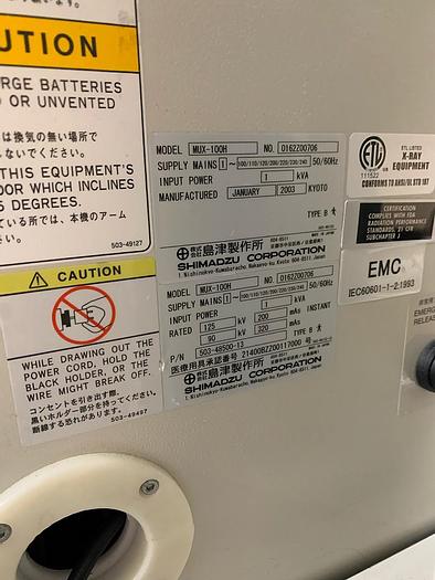 Used Shimadzu MobileArt Plus