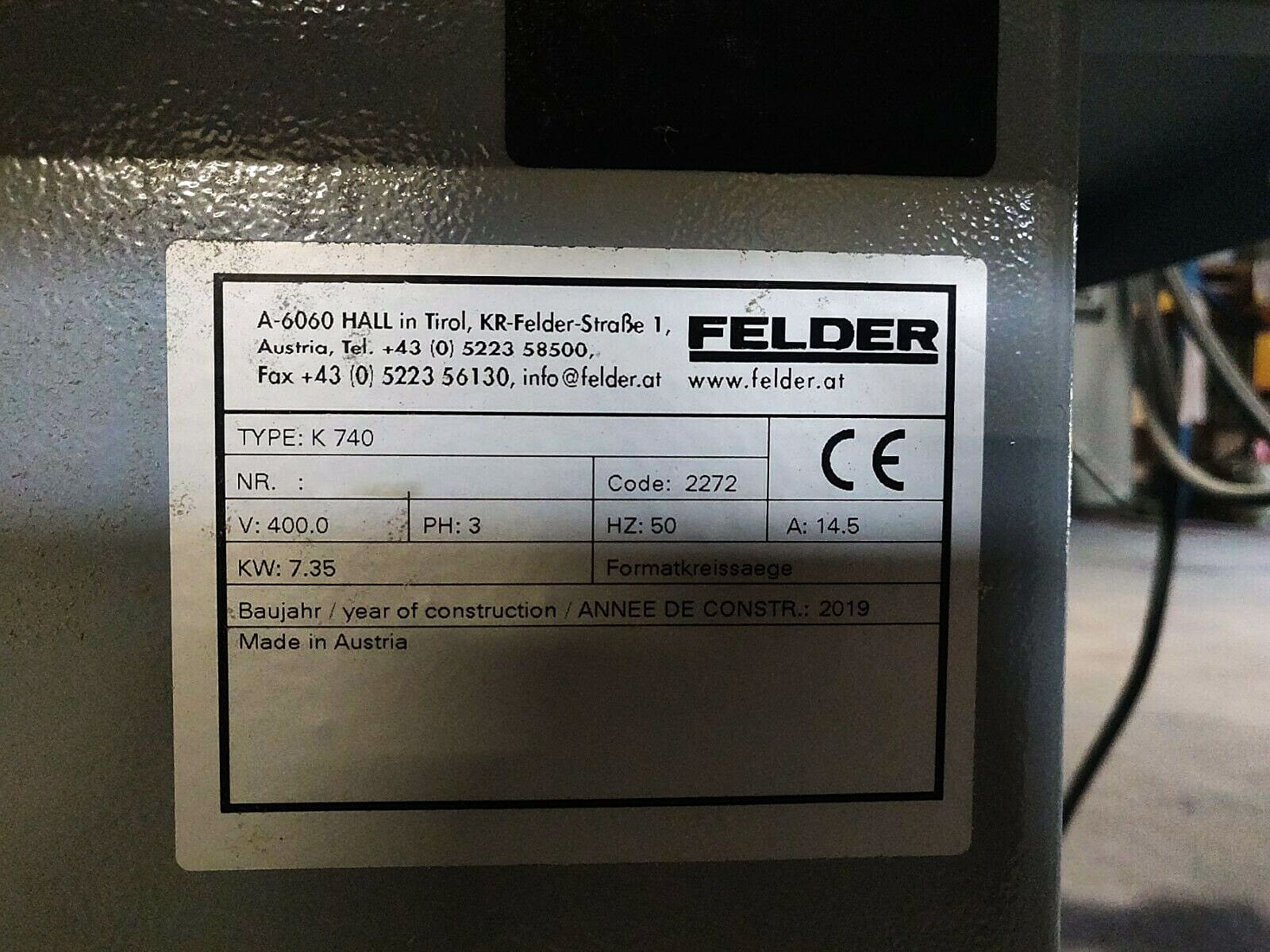 Used Felder K 740 - 2019