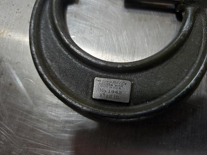 Used Lufkin Rule Co. Machinist Micrometer Set 1-6" (Missing 3-4")