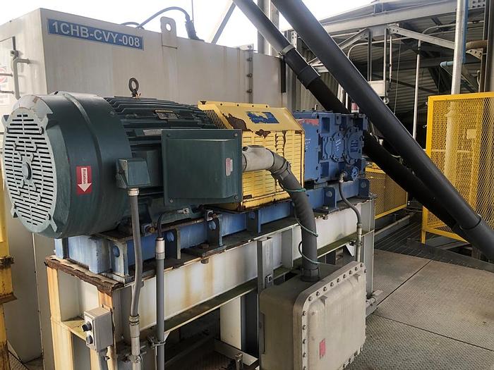 Used Conveyor, Belt, 48" x 295', Covered, Incline, 125 HP #C743207