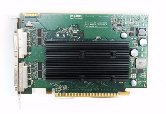 Used Matrox F7352-01 Rev. A Two Port Graphics Card PC Board (4178)