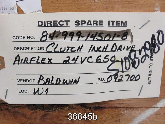 Used Eaton Model 24VC650 Airflex Clutch #36845