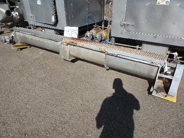 12'' Wide x 13' Long Stainless Steel Screw Conveyor