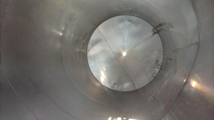 Used Tank, 2,400 Gallon, S/st, Cone Bottom, On Legs #S744780