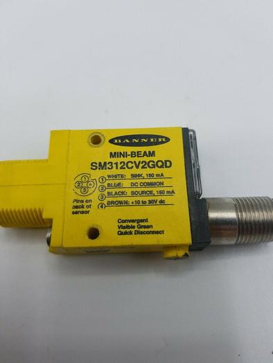 Used BANNER ENGINEERING SM312CV2GQD