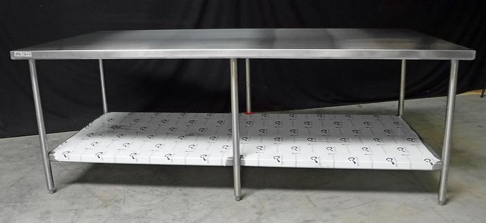 4' X 8' STAINLESS STEEL WORK TABLE - BRAND NEW!