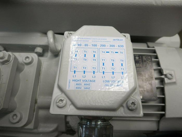 Used Sogevac/Leybold, SV40B Or 960314, Vacuum Pump, Rotary Vane, 230/460 VAC, 3 PH