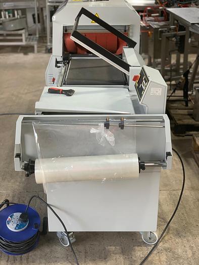 Used 2008 Adpak Smipack FP560A semi-automatic L-sealer and T450 Heat Tunnel