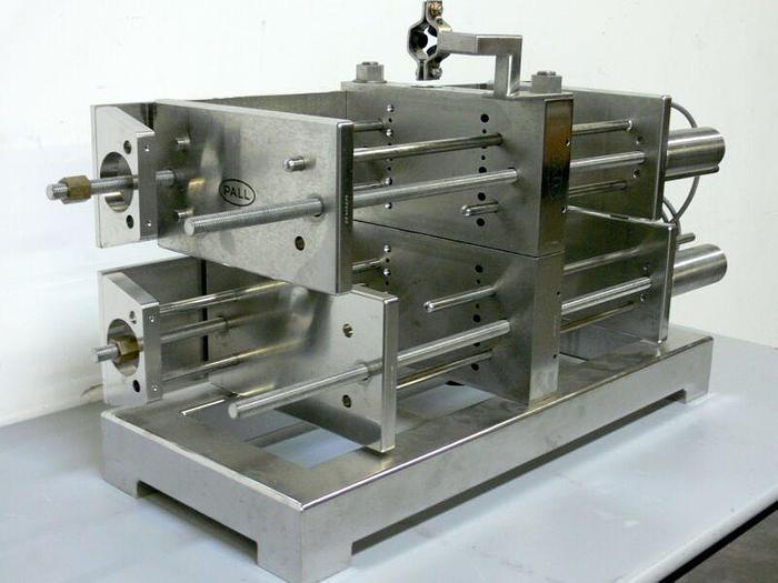 Used Pall Filtron 316L Stainless Steel Hydraulic Cassette Filter Module 13" x 7.5"