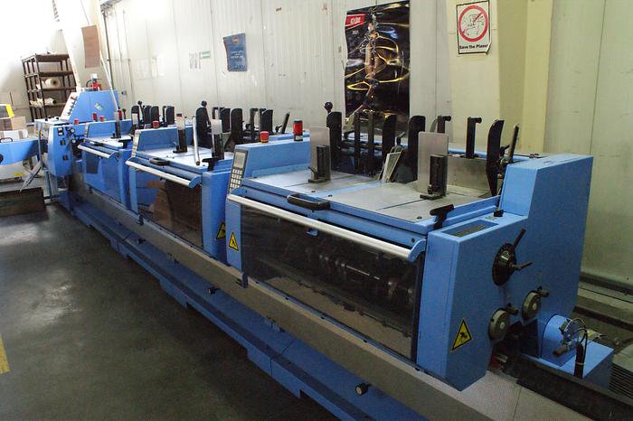 Used Muller Martini Presto II digital saddle-stitcher