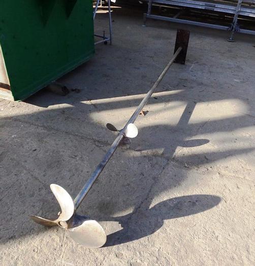 Used Mixer, Agitator, 15 HP, S/st, 1-1/2" x 10' Shaft, S742838 #S742838