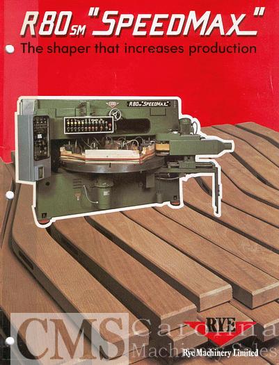 Rye R80 Speedmax Rotery Shaper