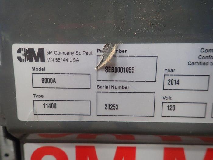 Usado 2014 3M 8000A semi auto top and bottom taper with infeed conveyor