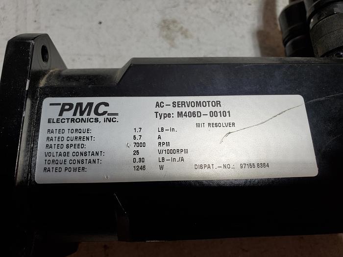 Used PMC AC SERVOMOTOR M406D-00101 7000RPM (3 BRC2)