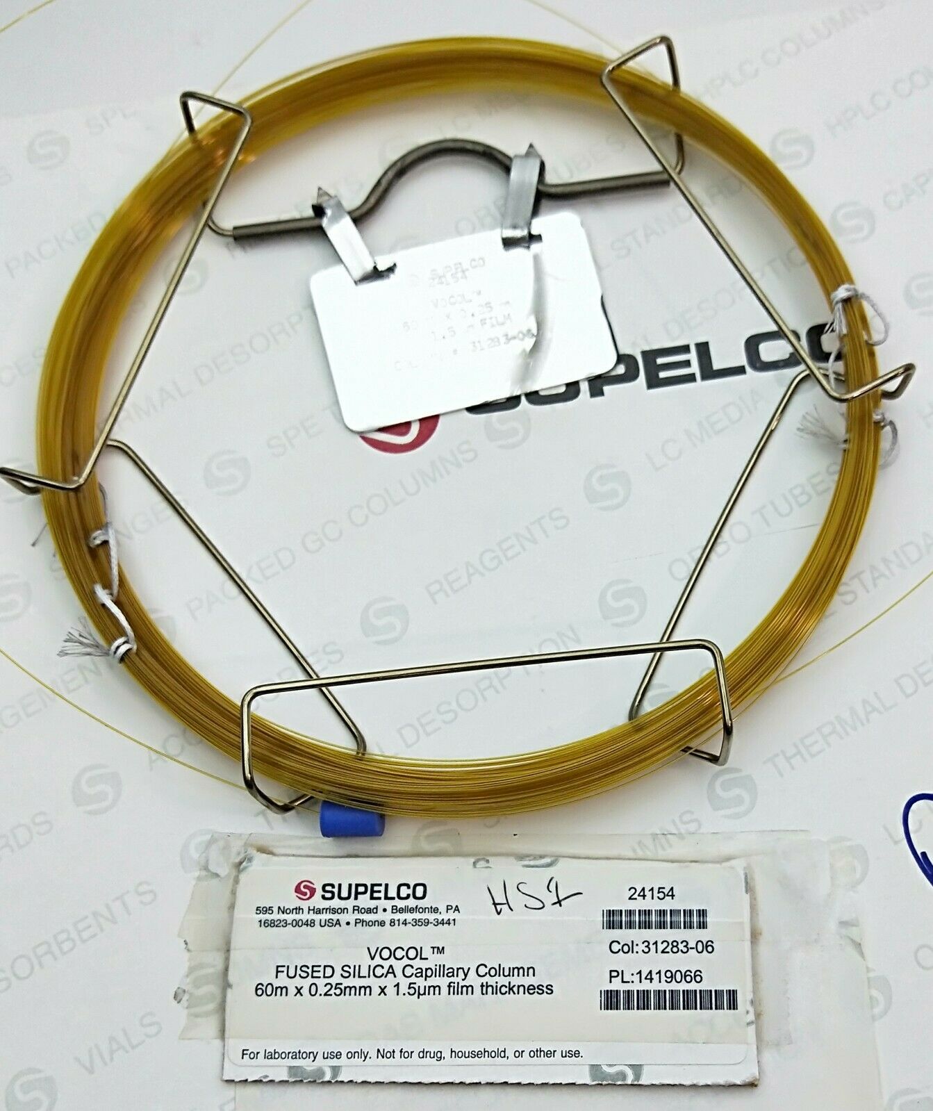 Used Supelco VOCOL (24154) Capillary Column (60M x 0.25mm x 1.5µm)