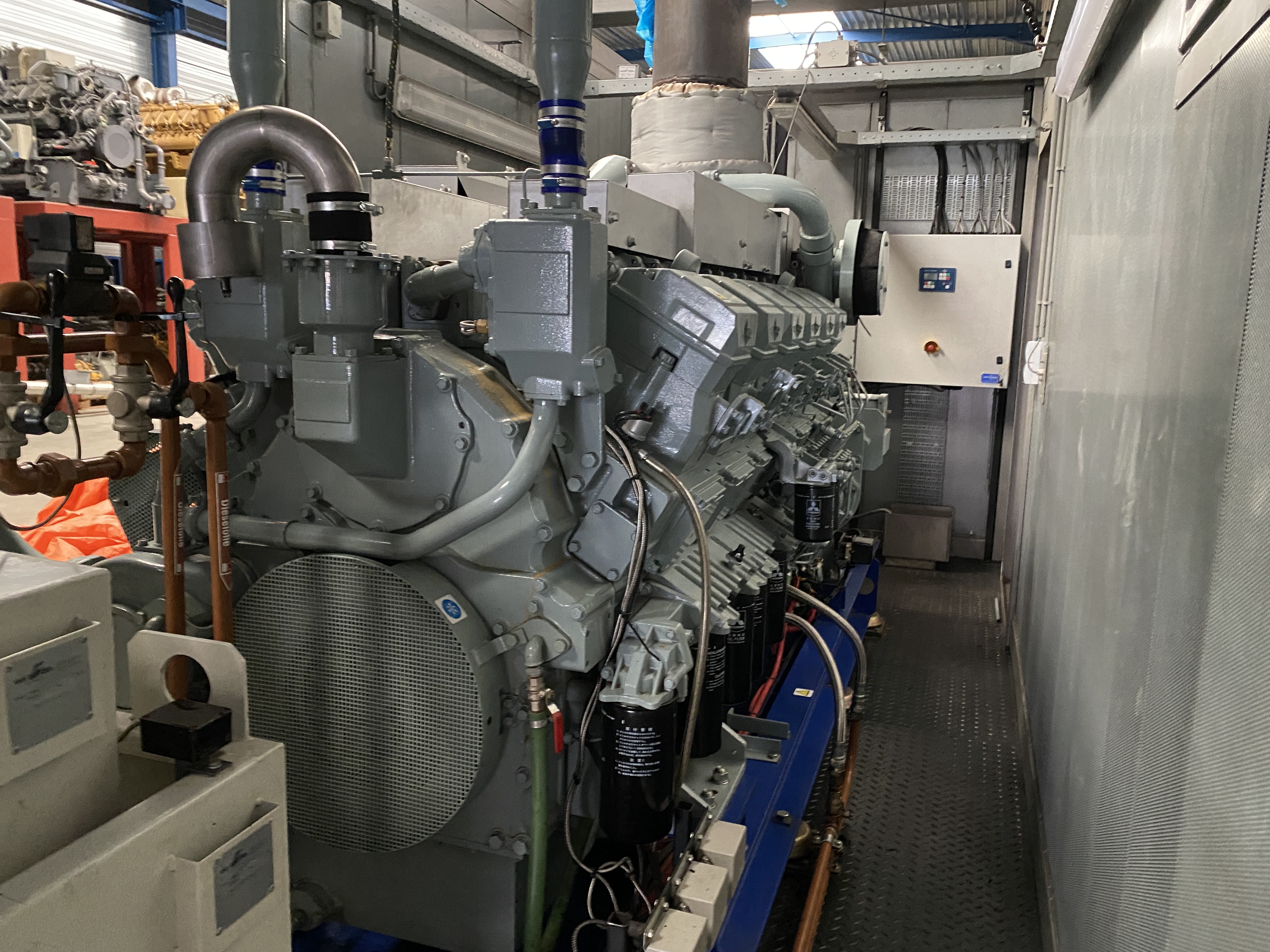 Used 2009 MITSUBISHI S12R / LEROY SOMER DIESEL GEN.SET 1250 KVA