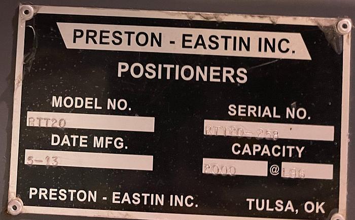 Used PRESTON EASTON MODEL RTT20 40' ROBOT TRANSFER TRACK ORIGINALLY RAN FANUC ARCMATE 120IC/10L
