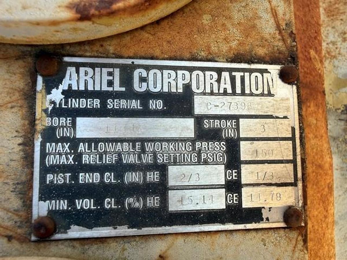 Used CAT G3406TA / Ariel JGA-4 Five Stage High Pressure Compressor Package Size 11” x 6.125” x 3.625” x 3” x 1.5” SN F-10097