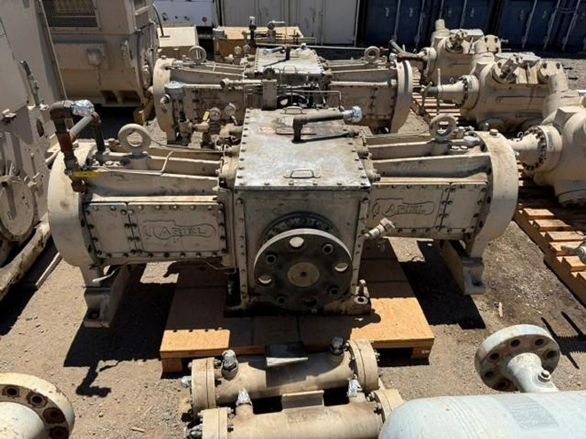 Used Ariel JGT-2 Compressor Frame SN F-29829 with (2) 8.375” JGT 1895 # Cylinders