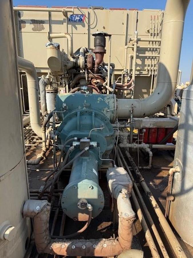 Used CAT G3412LE / Frick NGC300 Screw Compressor Package SN NGC3001297R