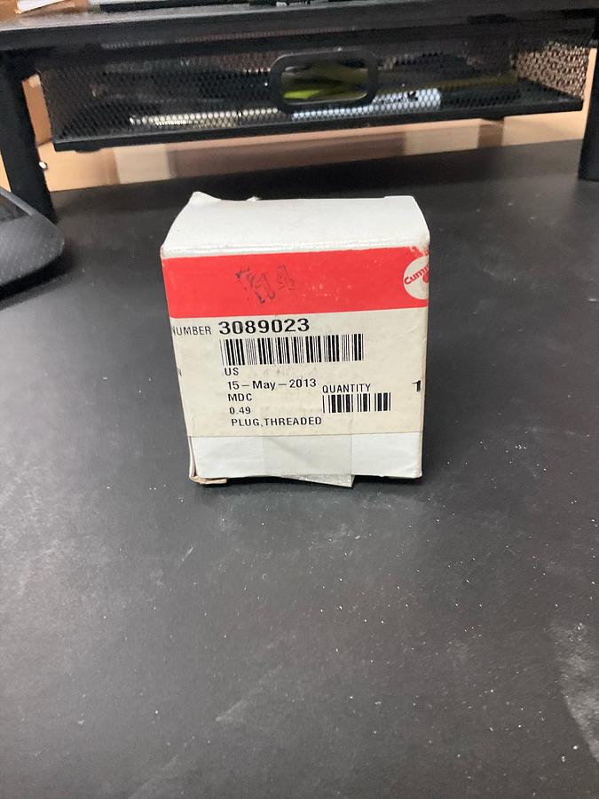 Cummins Treaded Plug PN: 3089023