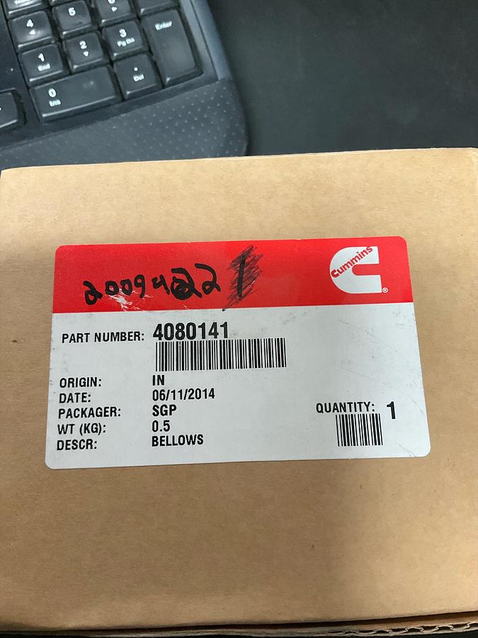 Cummins Bellows PN: 4080141