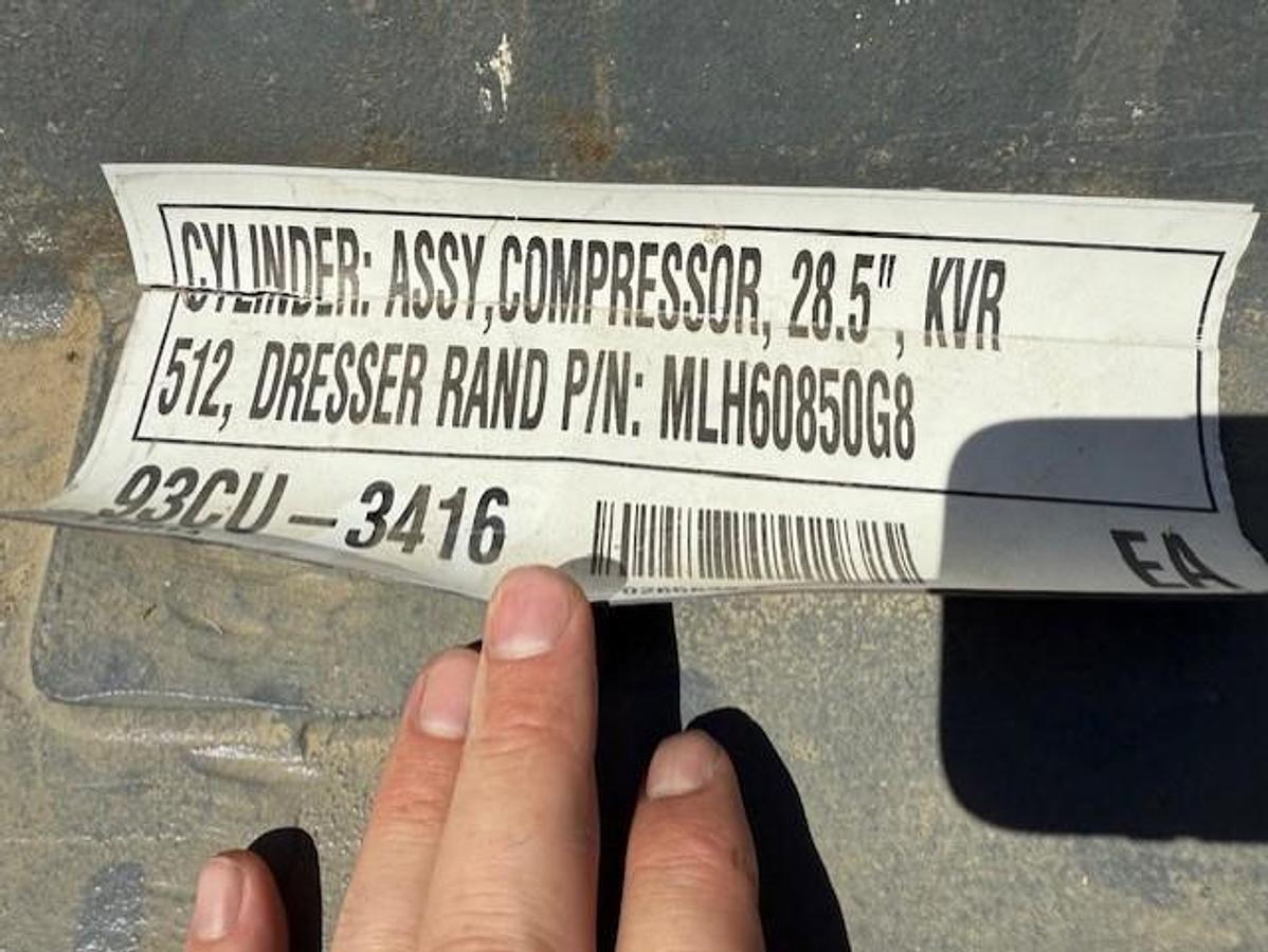 Used Dresser Rand 28.5” x 15.5” Stroke 490 # Cylinder Model 512KVR SN 4T10250 PN MLH60850G8