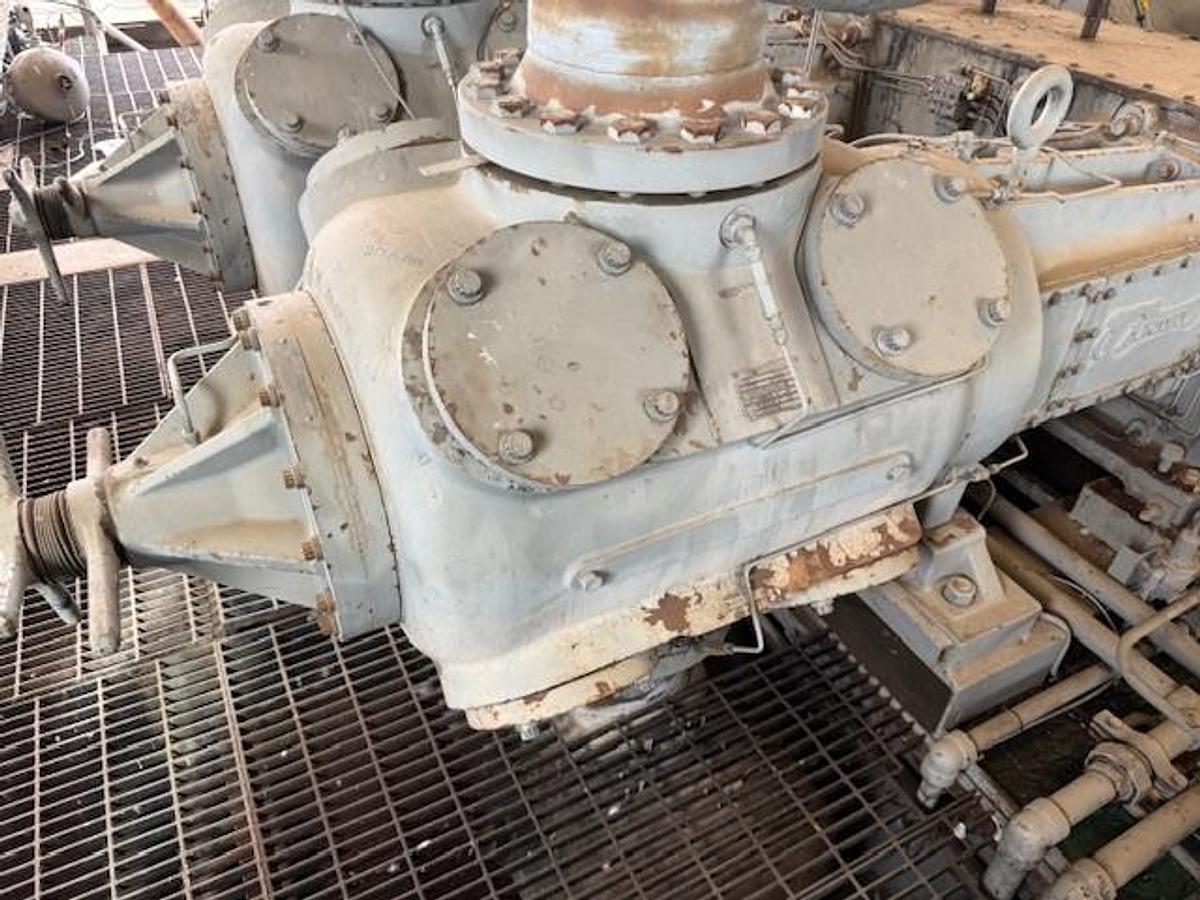 Used Waukesha Model L5790GL SN C-12498/3 Ariel Model JGK-4-3 Stage SN F-12035 Cylinder Sizes 14.125" x 13.625" x 9.125" x 6.25" Air-Ex Cooler Model 156EH 635,1315,1485