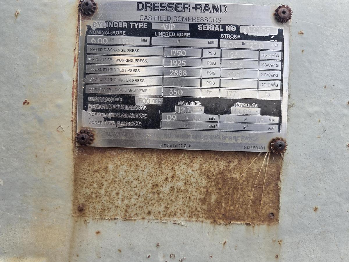 Used Ingersoll Rand 6" VIP 1925 # Cylinders SN 4VC105
