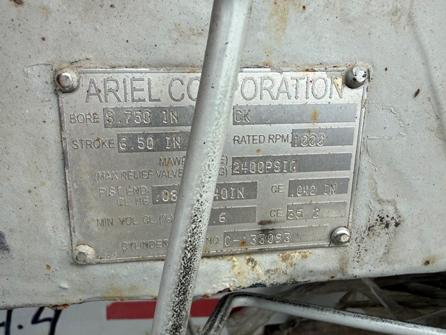 Used Ariel 8.75” CK 2400 # MAWP Cylinder SN C-133093