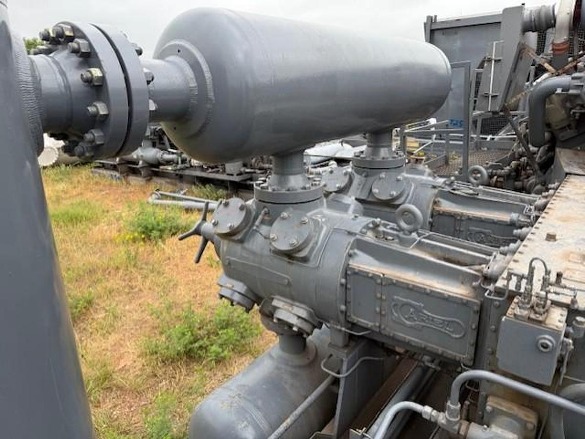 Used Waukesha L7042GSI / Ariel JGK-4 Two Stage Compressor Package SN F-13668 Size 9.125" x 9.125" x 6.25" x 6.25"  with 156FI Cooler