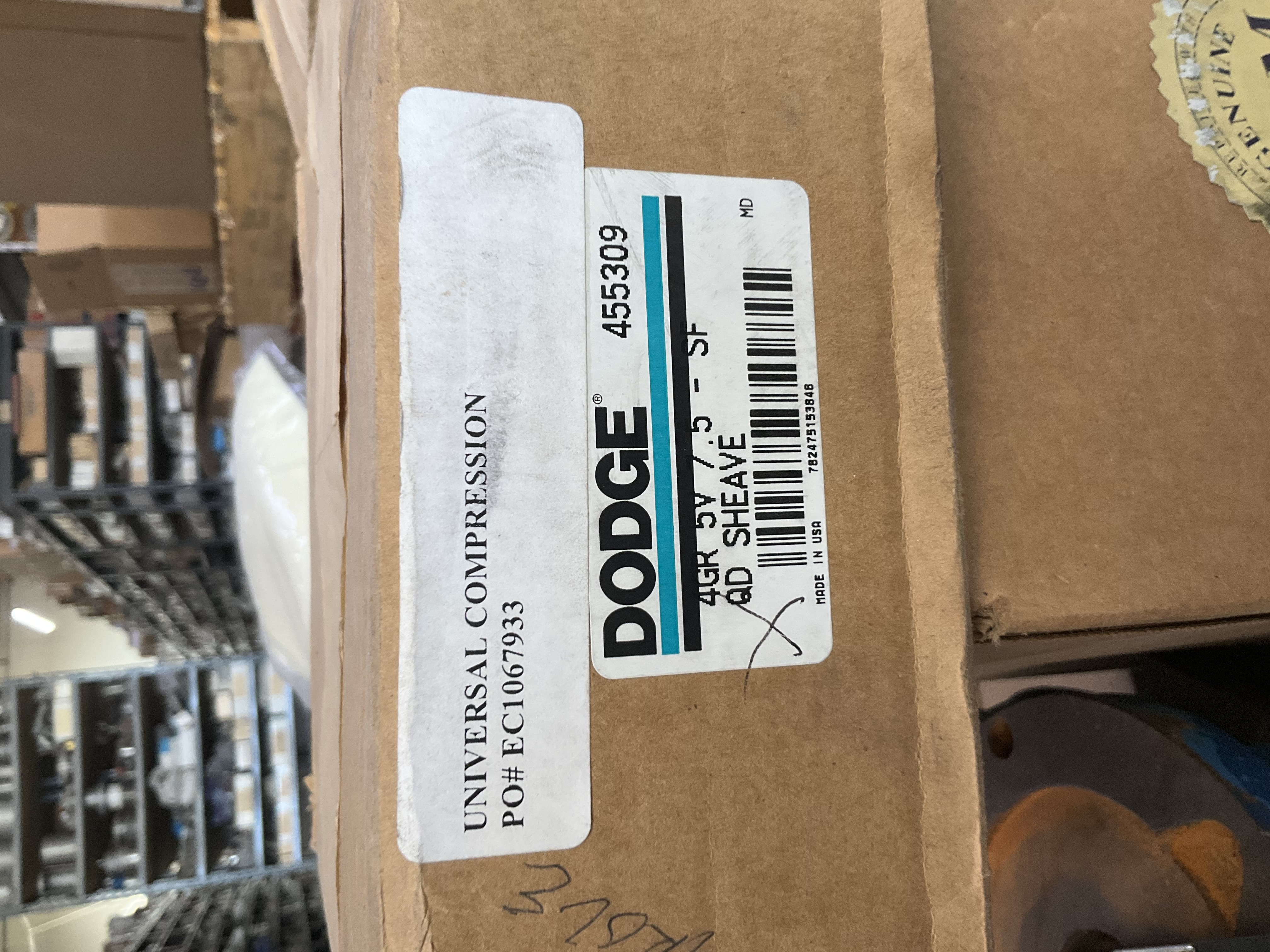 Dodge QD V-Belt Sheave 7.5" Model: 4-5V7.50-SF PN: 455309