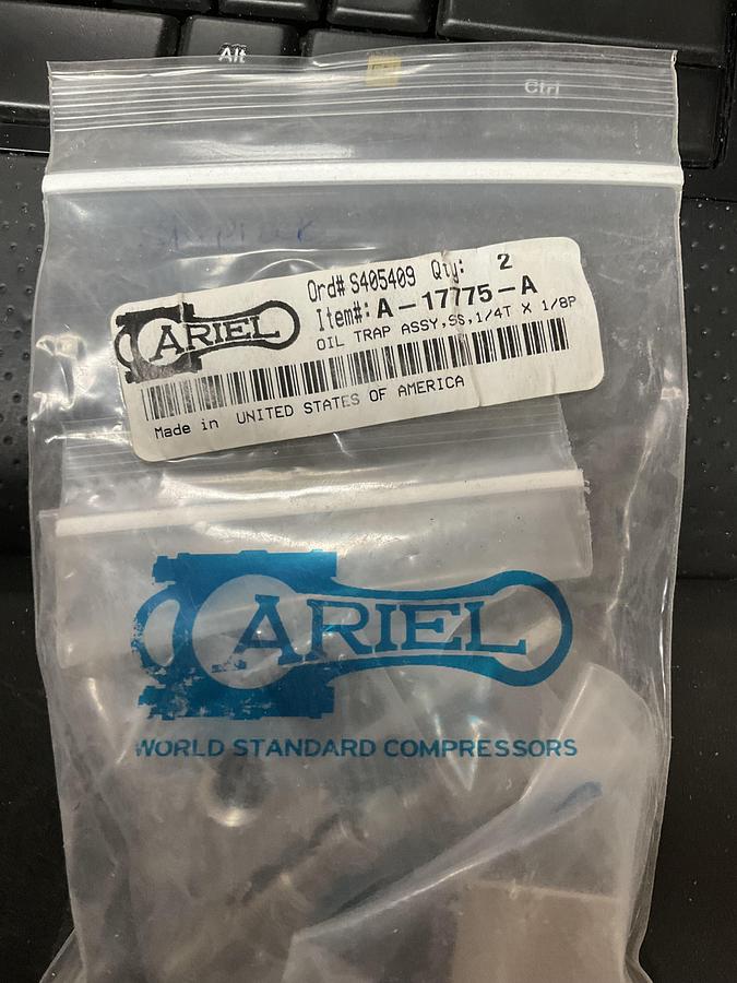 Ariel Oil Trap Assy SS 1/4T x 1/8P PN: A-17775 
