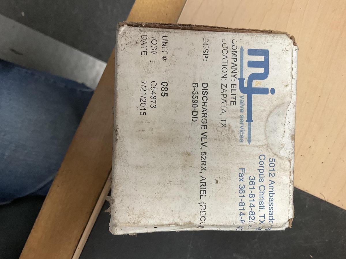 Rebuilt Ariel Discharge Valve 52RX PN: B-3590-DD