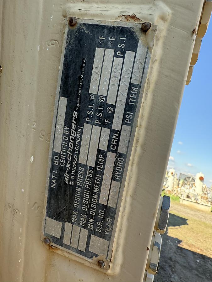 Used Air X Changer 108EH Three Stage Gas Cooler SN 002857