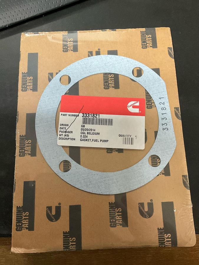 Cummins Fuel Pump Gasket PN:3331821