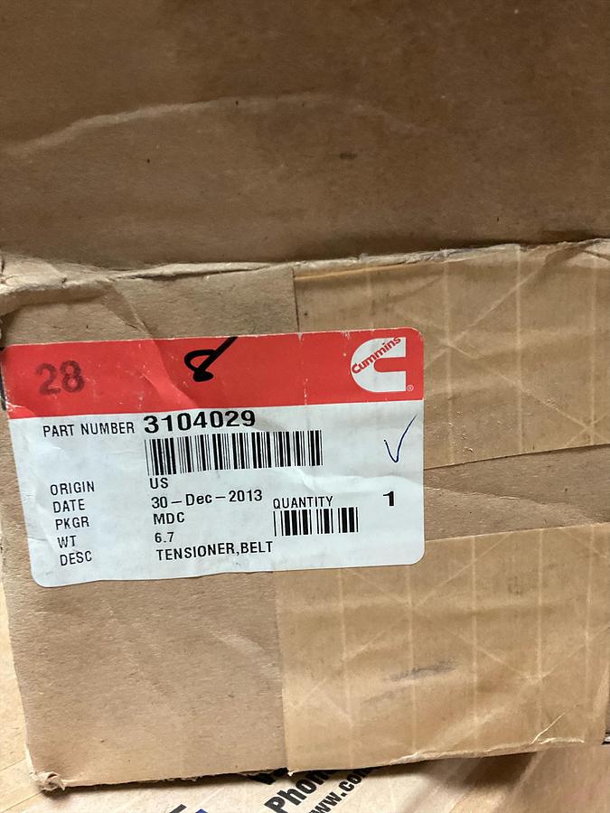 BELT TENSIONER PN: 3104029