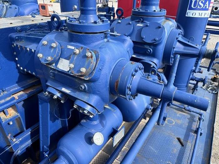 Used Ariel JGJ-4 / Cat G3508LE Three stage Compressor Package - Size 13.5” x 13.5” x 9.75” x 5.5” - Less Engine Only - Unit # 143