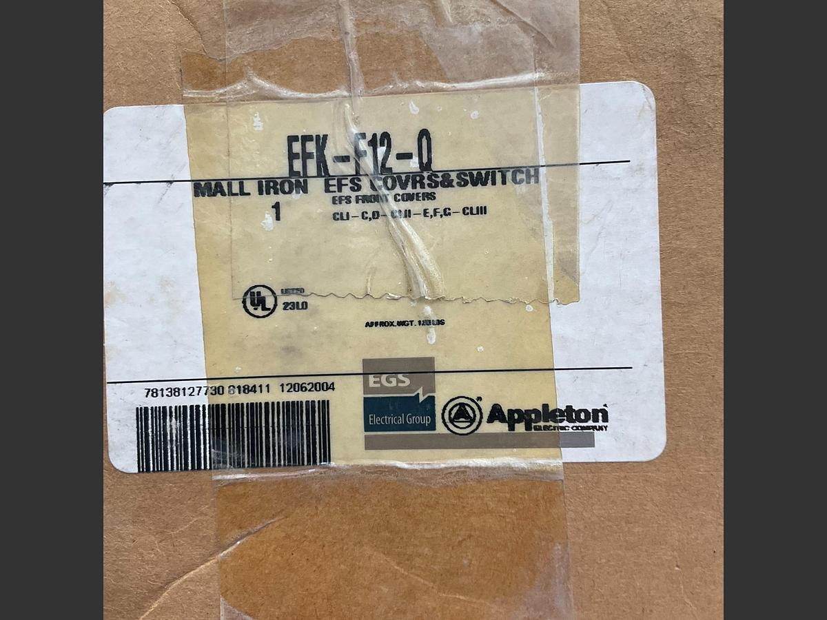 Appleton explosionproof hazardous-location ON/OFF switch cover assembly PN: EDKF21-Q